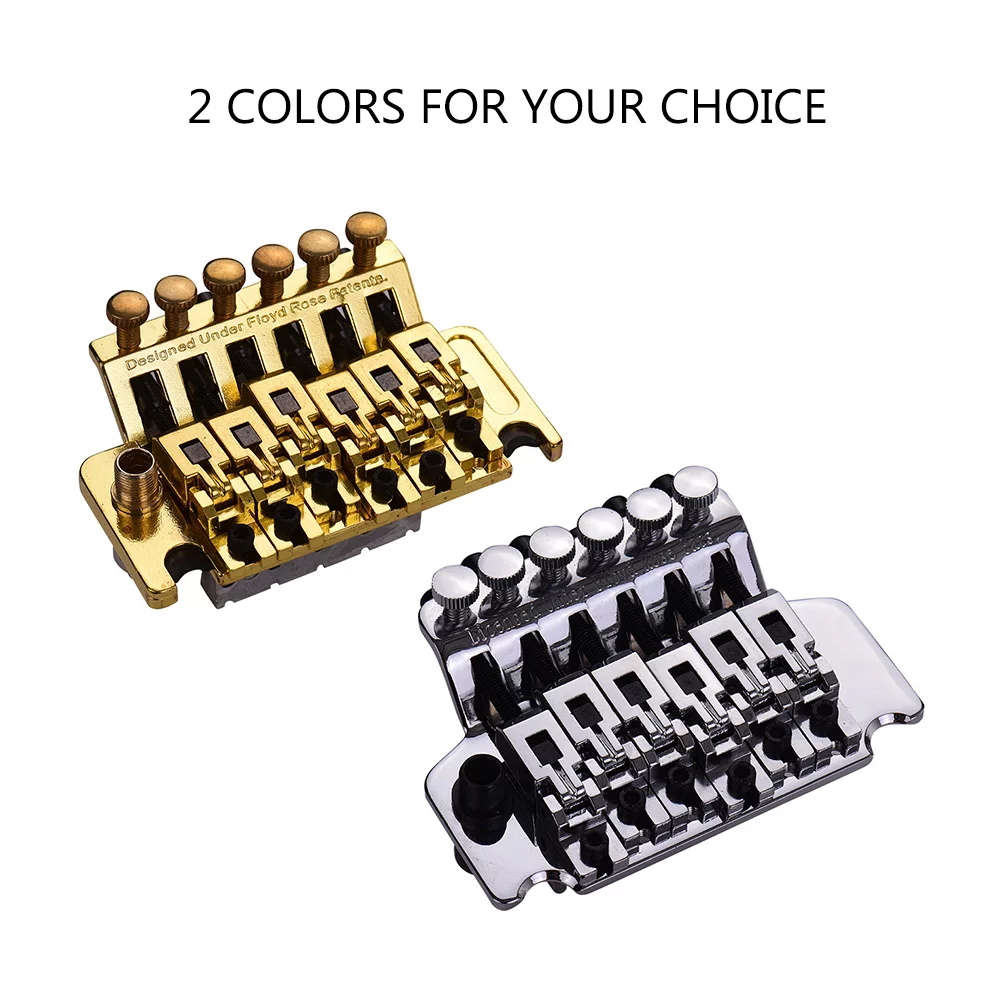 Elecrtic Guitar Locking Double Tremolo System Set Guitar Gold