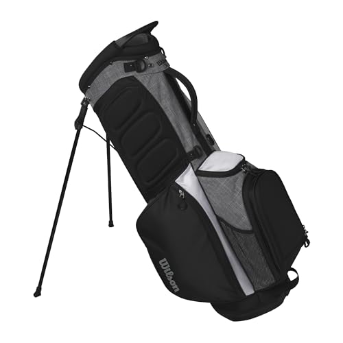 Wilson Feather Golf Cart Bag - Black/Grey/Red