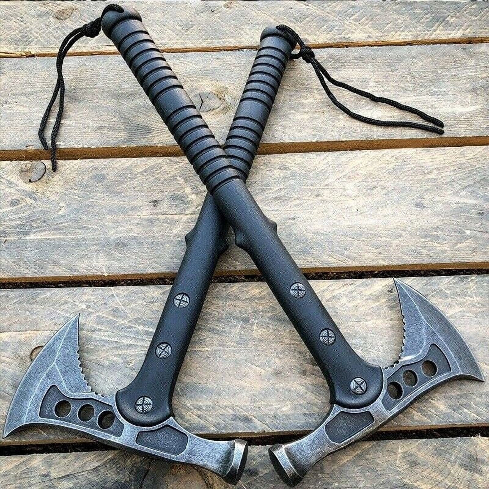 MDHAND Portable Military Survival Axe Tactical Tomahawk Outdoor Hatchet Camping Tool