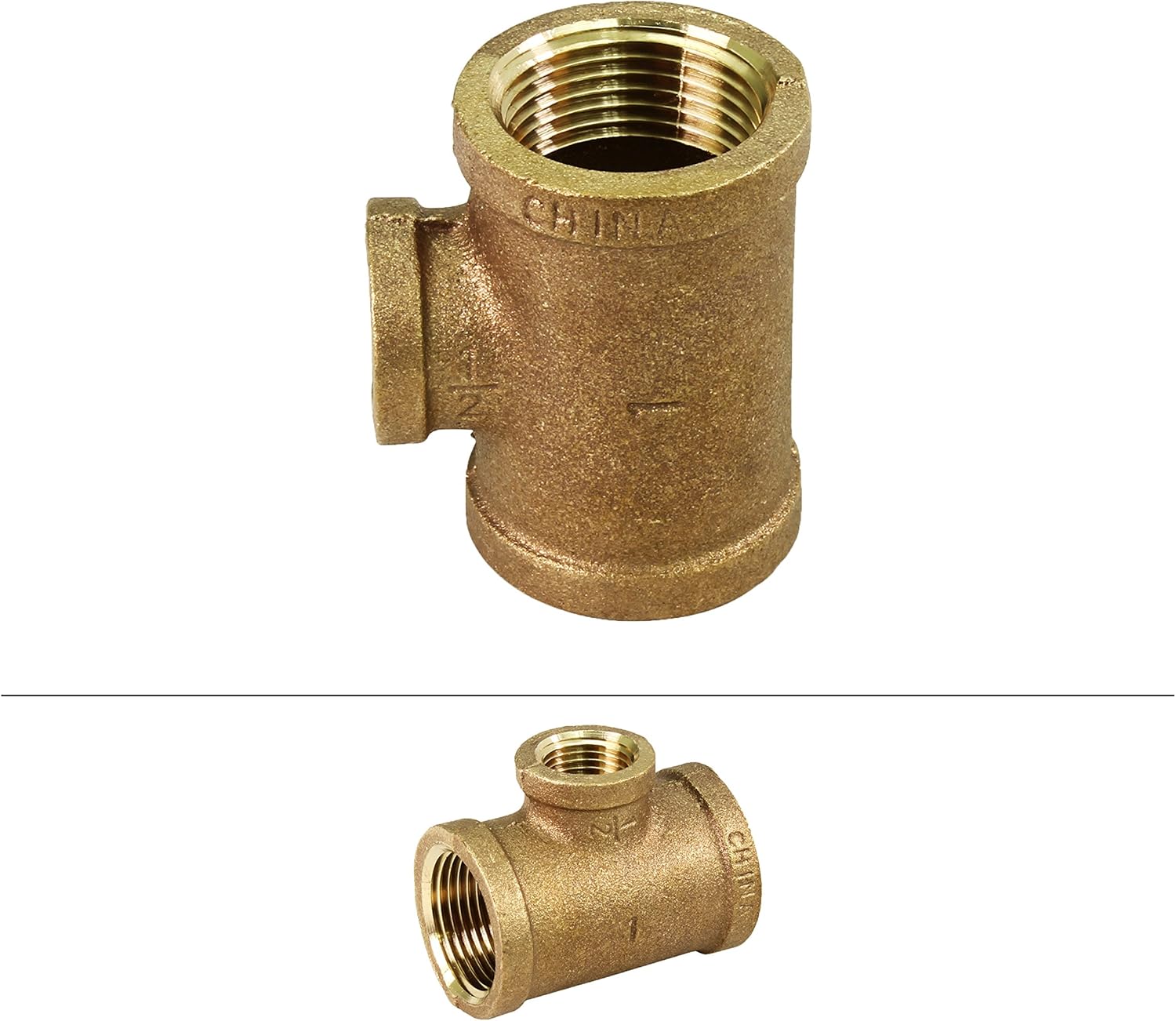 Everflow Supplies 2 Inch Brass Tee, ,
