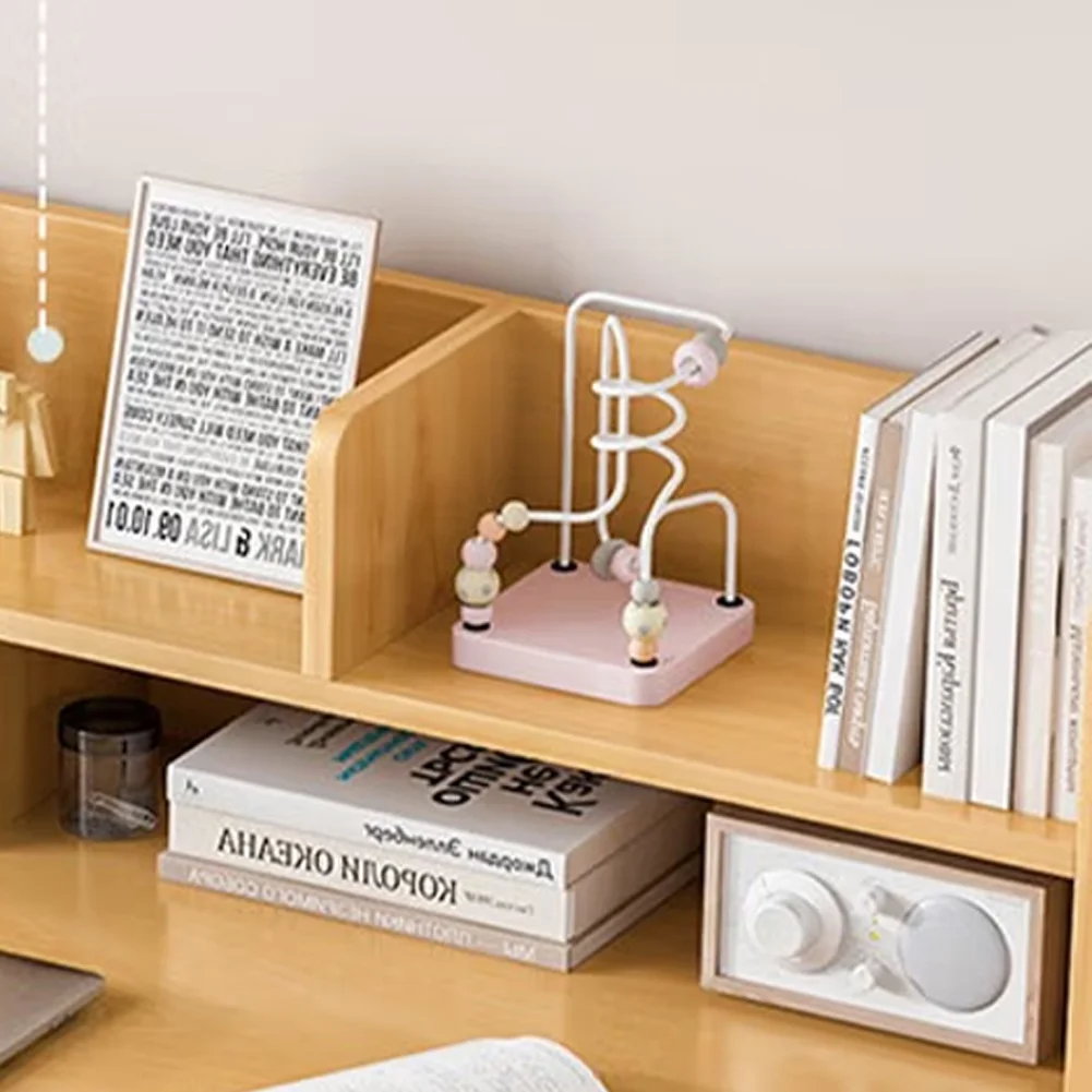 CaLaOCO Desks, Simple Wooden Writing Desk, Freestanding Modern PC Laptop Computer Workbench with Solid Wood Legs