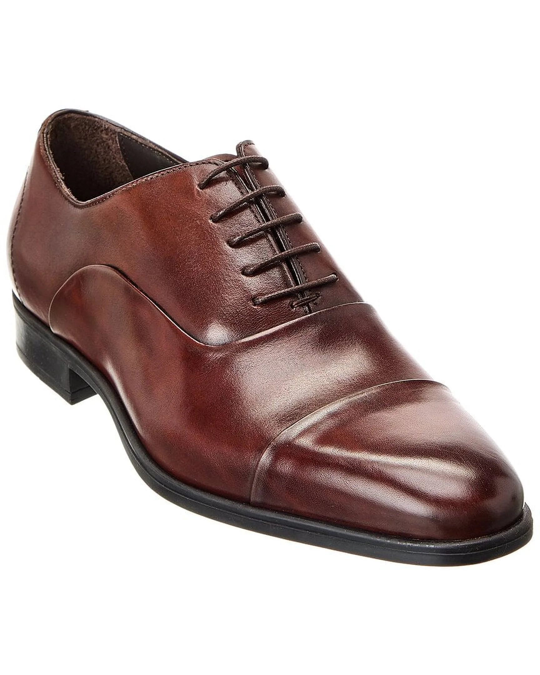M by Bruno Magli Mario Leather Oxford, 10, Brown