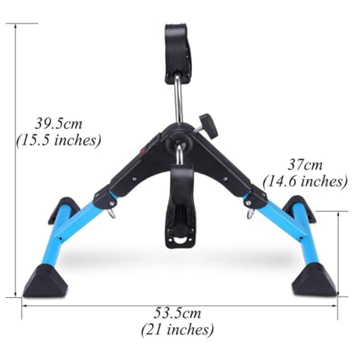 Pedal Exerciser for Seniors, Under Desk Bike Pedal Exerciser, Indoor Elderly Rehabilitation Training Machine，Foldable Mini Exercise Bike for Leg and Arm Workouts, Bike Peddler Machine for Seniors with
