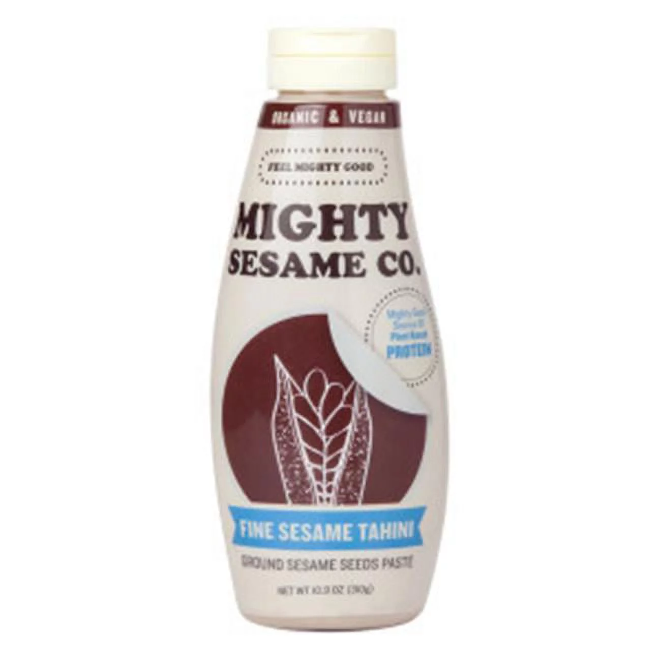 Mighty Sesame  10.9 oz Organic Fine Seasame Tahini, Pack of 8