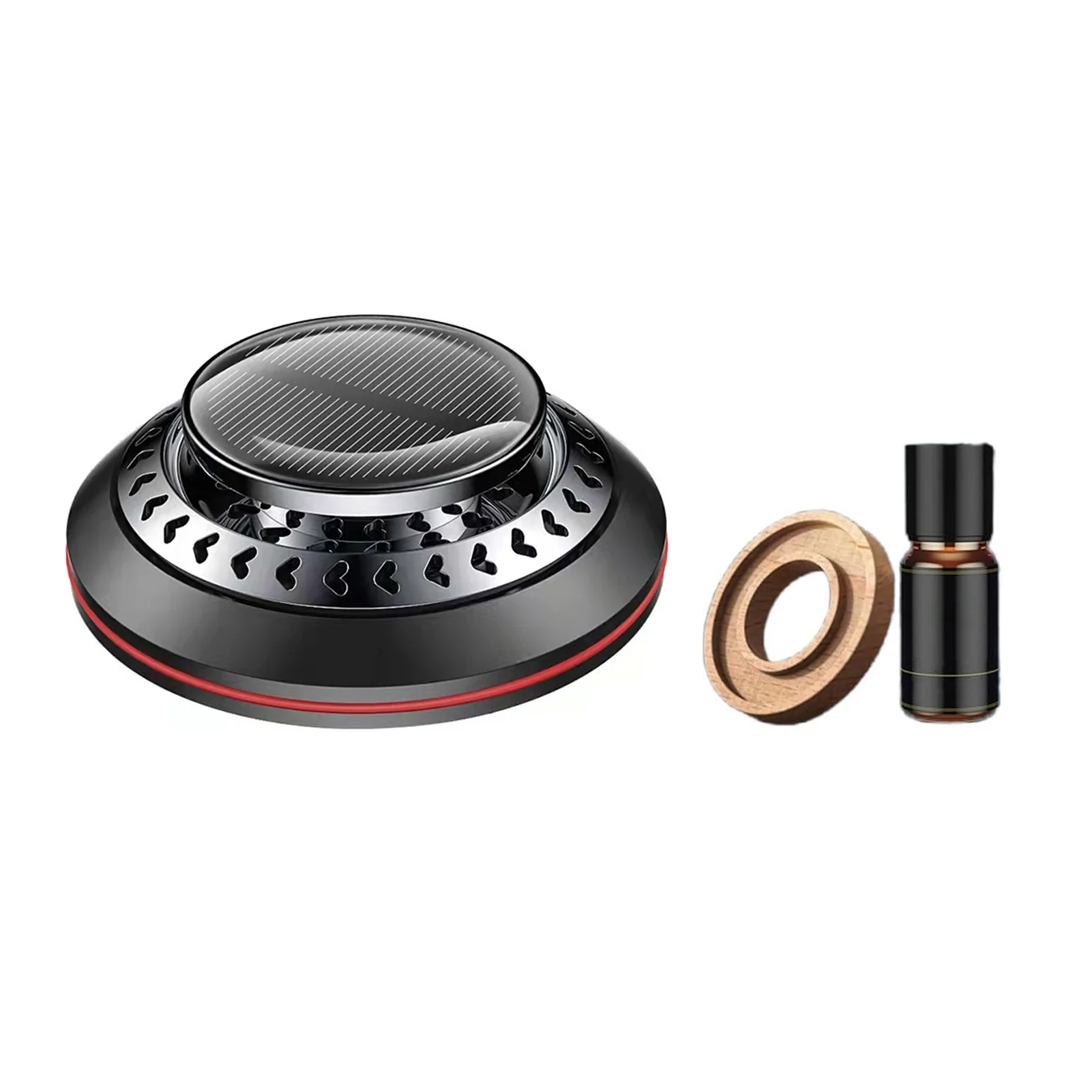 Aumotop Car Aromatherapy Essential Oil Diffuser with Beech Cologne, Solar Energy Air Freshener for Antifreeze Snow Removal