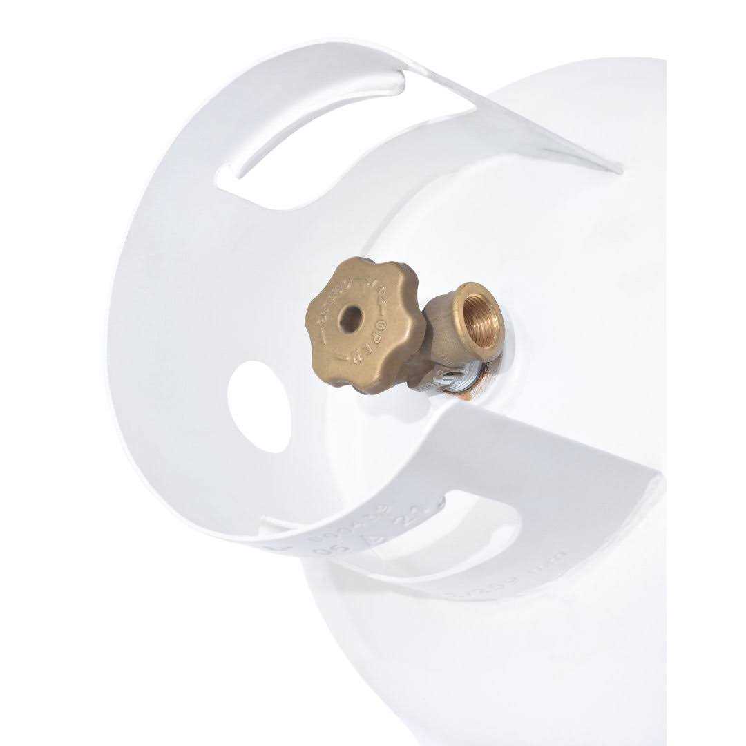 Flame King 60 lb Steel Propane Tank LPG Refillable Cylinder with POL Valve