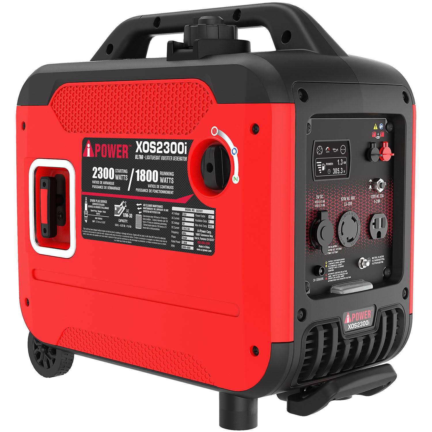 A-iPower 2300 Watt Portable Generator Inverter with Portability Kit &A - Shop Hardware Tools Online Store