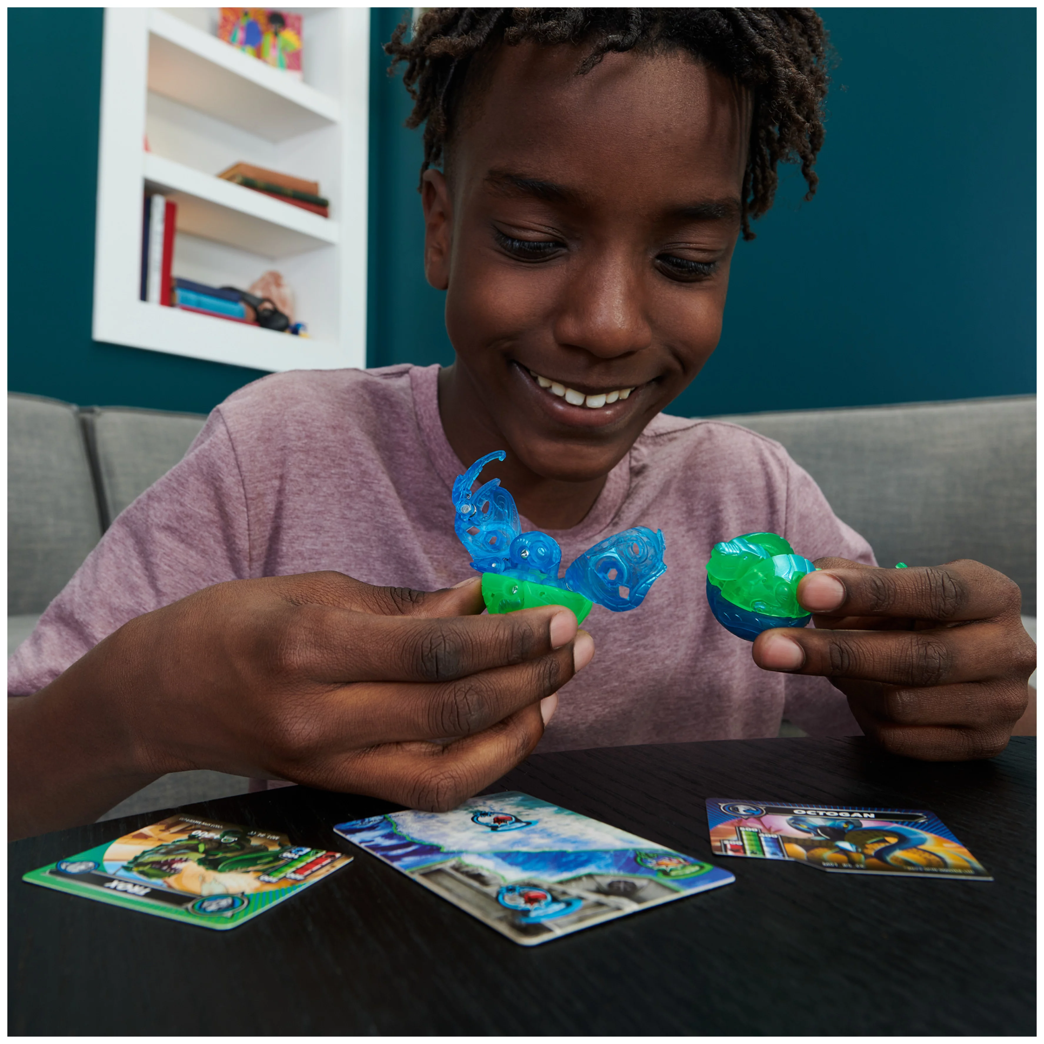 Bakugan Brawl Bros, Customizable 2-Pack Action Figures, Octogan VS Trox