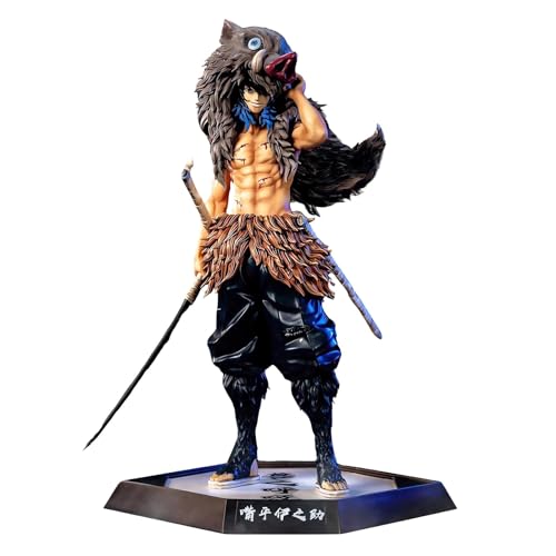 Yoriichi Tsugikuni Figure Kimetsu No Yaiba Demon Figures Monster Slayer Action Figure Desktop Decoration Gift Anime Fan Collection(32CM/12.7IN)