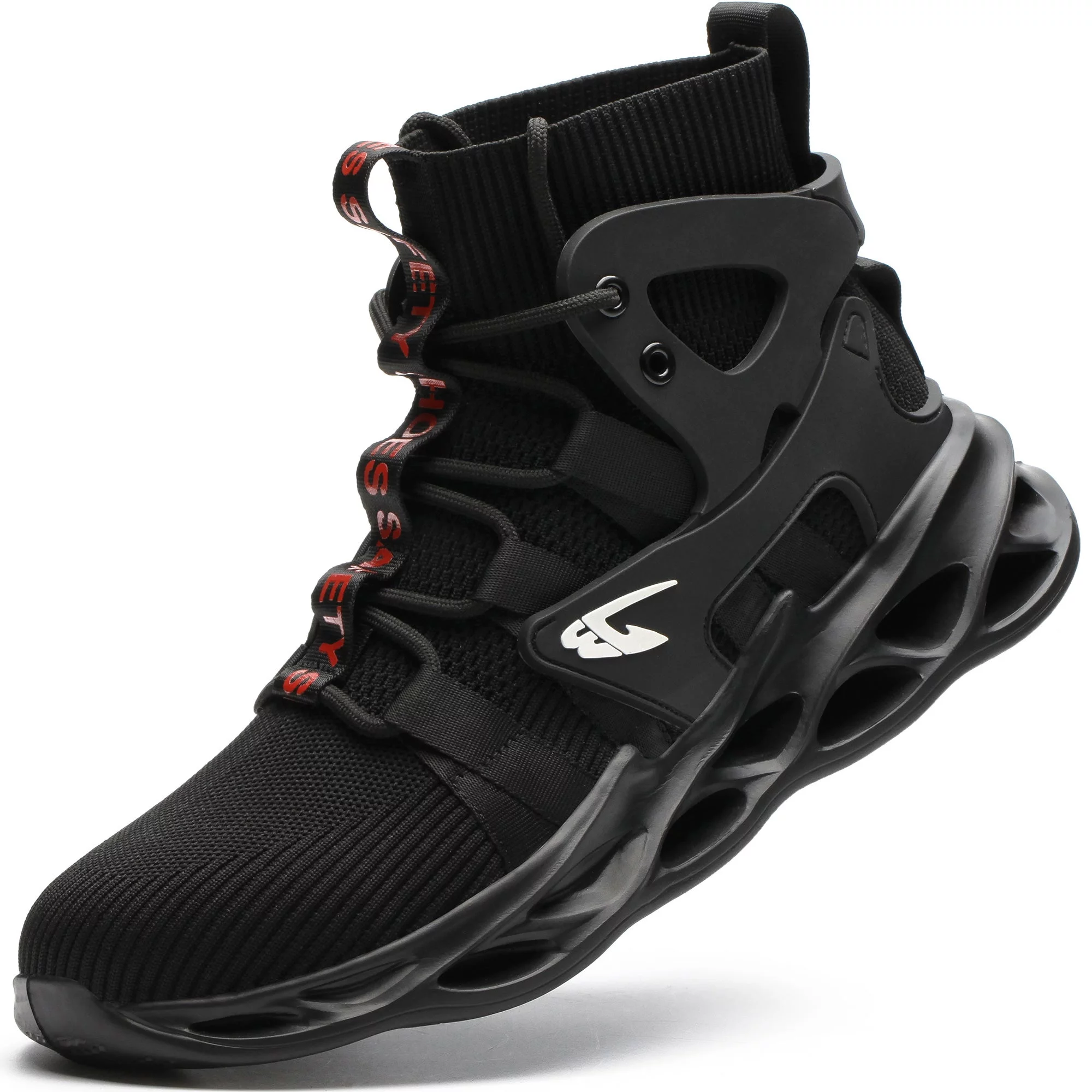 Tanleewa Indestructible Steel Toe Work Boots for Men Safety Shoe Size 7