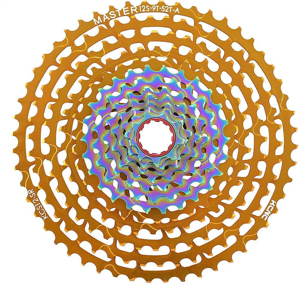 12 Speed Cassette 9-52 Teeth for SRAM XD Body, Gold, KCS12-001G, SK2040-T