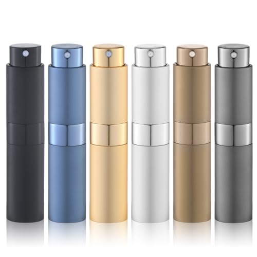8ml Perfume Atomizer, Cologne Travel Spray Bottle, Refillable Portable Sprayer(6pcs, Multicolor-3)