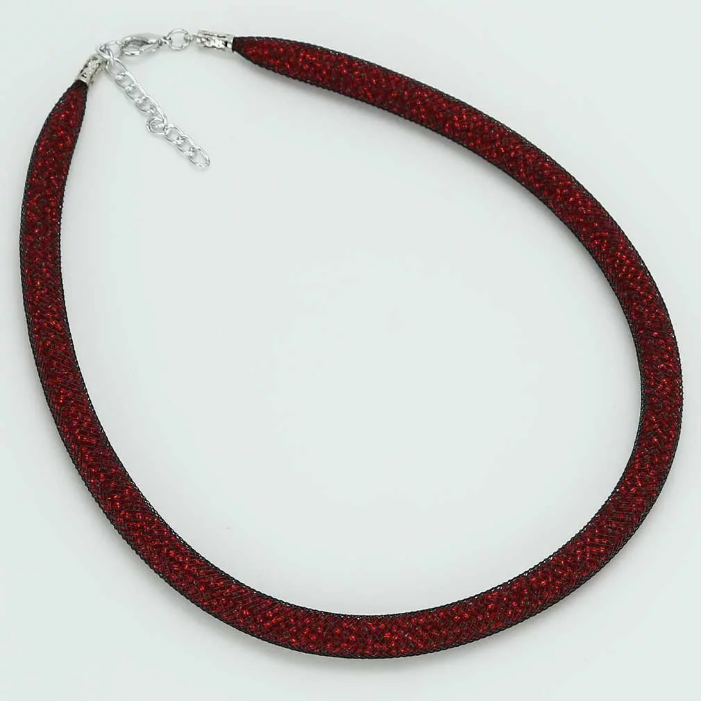 GlassOfVenice Murano Glass Necklace Eleganza - Fire Red