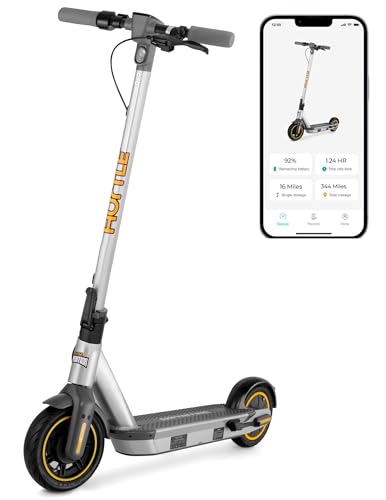 Hurtle Teenager Kick Scooter - 2 Wheel With Adjustable T-Bar Handlebar - Folding Adult With Alloy Anti-Slip Deck - 8