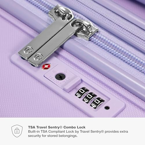 Traveler's Choice Pagosa Indestructible Hardshell Expandable Spinner Luggage, Black, 22