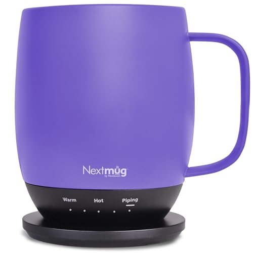 Nextmug - Temperature-Controlled, Self-Heating Coffee Mug (Black - 14 oz.)