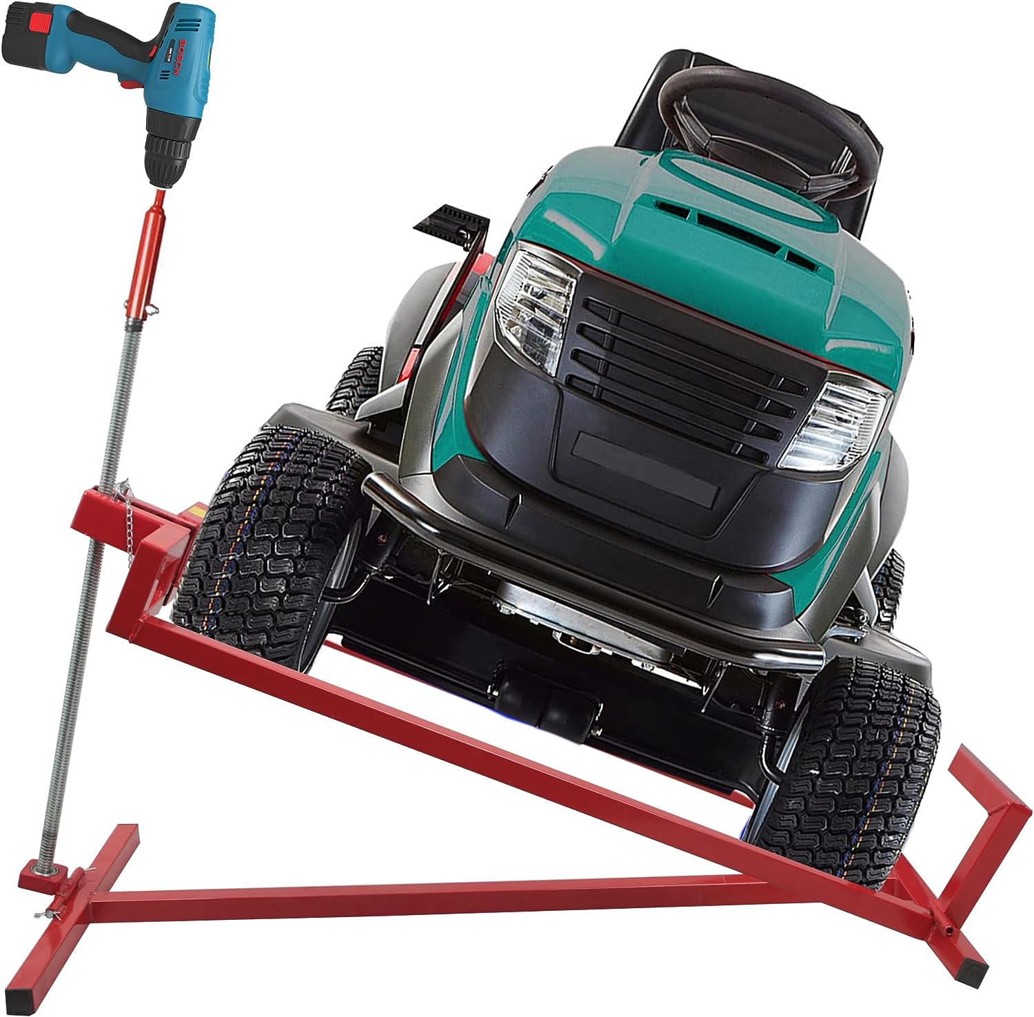 Lawn Mower Lift Jack -Lifting Platform 882 Lbs Capacity for Garden Tractors and Lawn Mowers