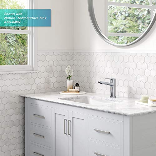 KRAUS Indy Single Handle One Hole Bathroom Sink Faucet in Chrome, KBF-1411CH