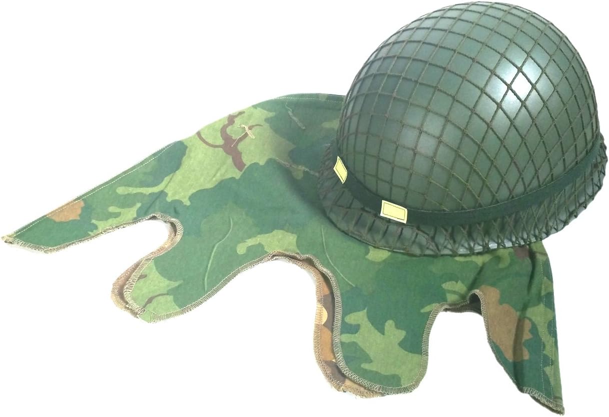 Vietnam War US Mitchell Helmet Cover Soldier Camouflage Reversible Splinter Camouflage