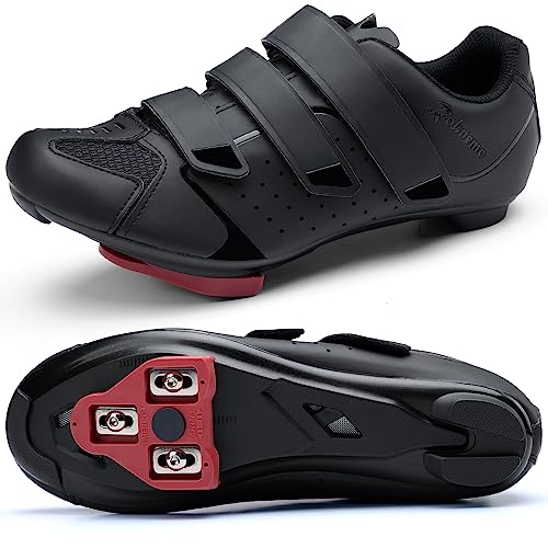 Mens Peloton Cycling Shoes with Look Delta Cleat - Compatible with Peloton SPD Clips - Spin Indoor Road Racing Bike Shoes for Men Women
