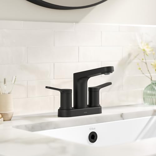 KRAUS Indy Single Handle One Hole Bathroom Sink Faucet in Chrome, KBF-1411CH