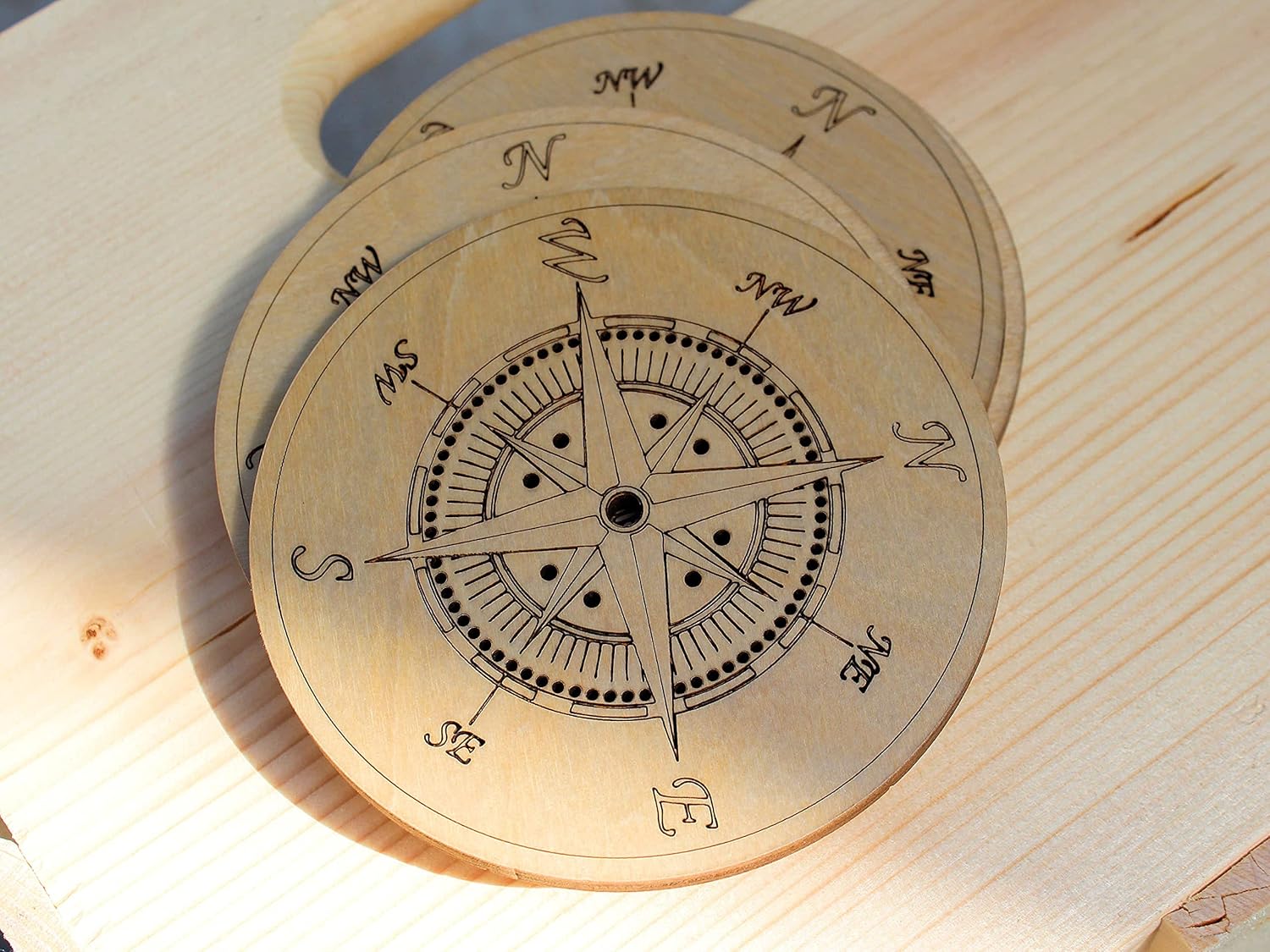 Compass Coasters - set of 4