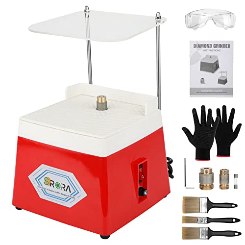 Stained Glass Grinder,4200r/min Mini DIY Grinding Tool, 110V 65W Portable Glass Grinder Kit with 5/8