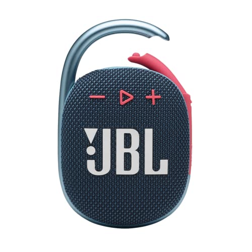 JBL Clip 4 - Portable Mini Bluetooth Speaker, big audio and punchy bass, integrated carabiner, IP67 waterproof and dustproof, 10 hours of playtime, speaker for home, outdoor and travel (Grey)
