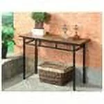 4D Concepts 601636 Sofa Table with Slate Top in Metal and Slate