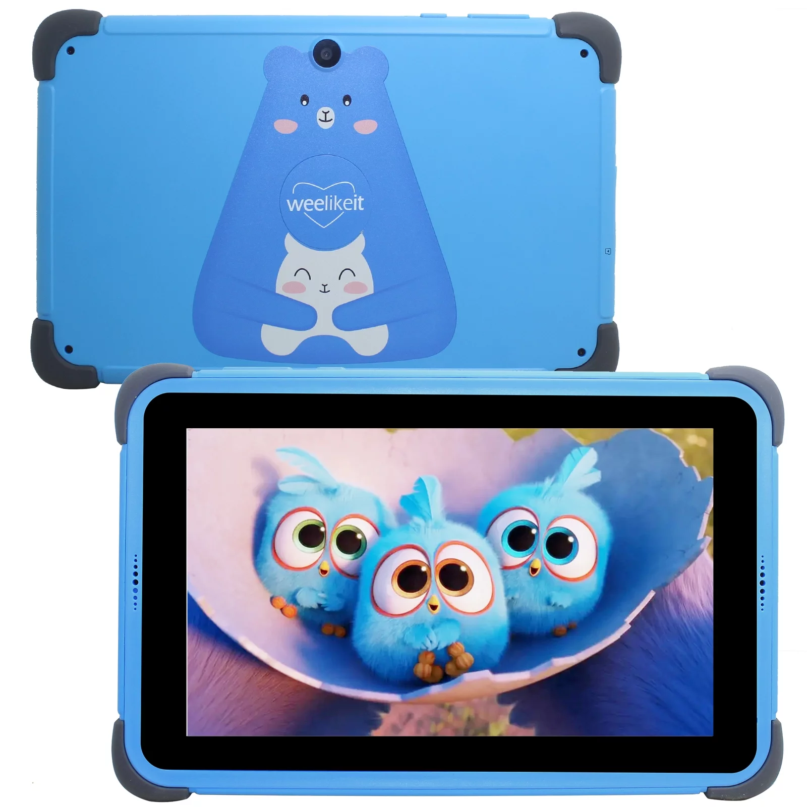 weelikeit Kids Tablet 8 inch, Android 13 Tablets for Kids with AX Wifi6, 2GB RAM 32GB ROM Storage, IPS Display,4500 mAh,Kids APP Installed, with Stylus(Blue)