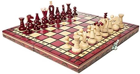 Wooden Chess Set Paris Cherry Wooden International Board Vintage Carved Pieces Pack of 2
