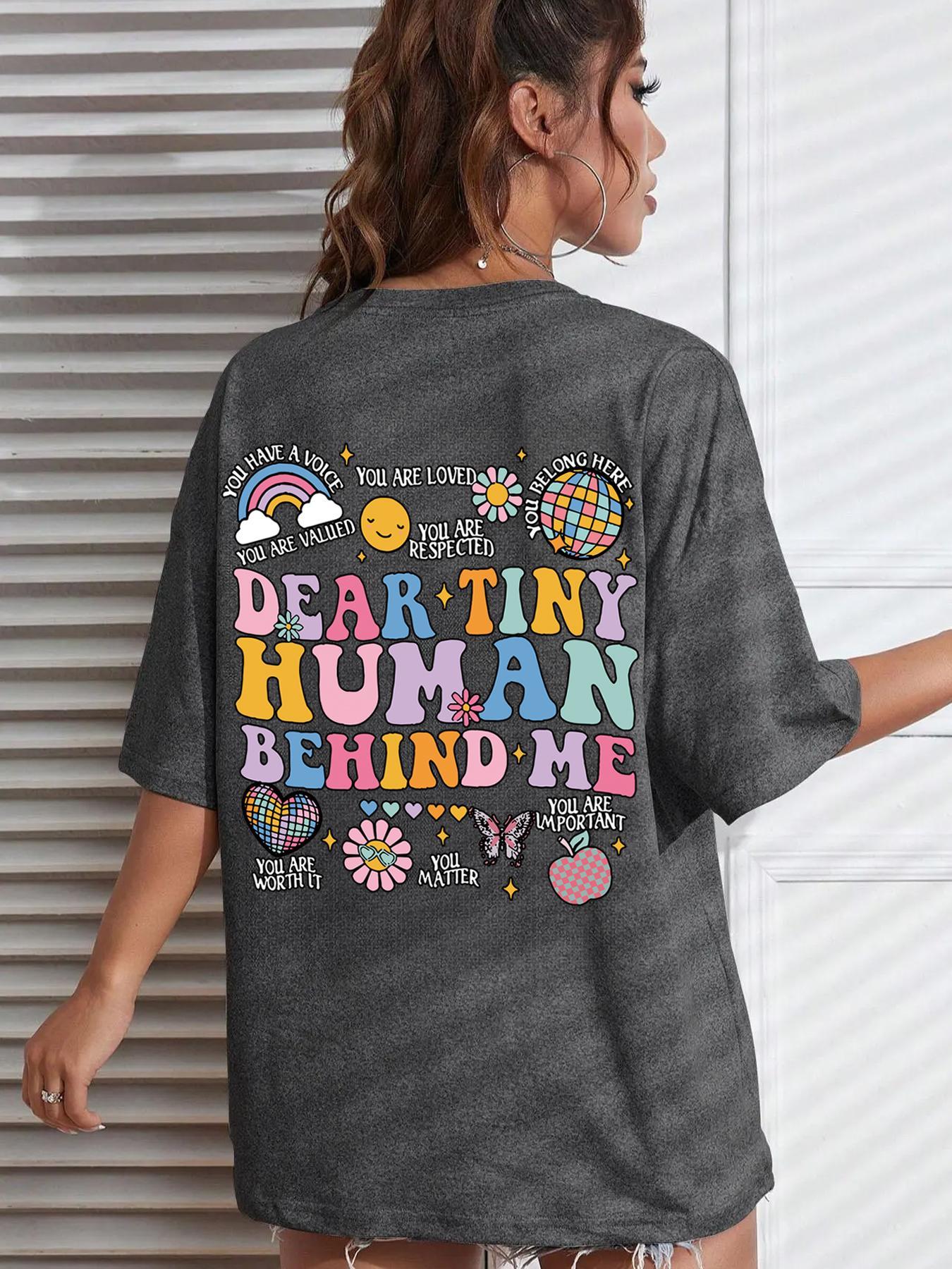 Women's Rainbow & Letter & Floral Print Round Neck Graphic Tee, T Shirts for Women, Vintage Trendy Boho Casual Summer Streetwear Short Sleeve T-shirt for Daily Wear, Ladies Summer Outfit Womenswear Apparel T Shirt Women's Rainbow & Letter & Floral Print Round Neck Graphic Tee, T Shirts for Women, Vintage Trendy Boho Casual Summer Streetwear Short Sleeve T-shirt for Daily Wear, Ladies Summer Outfit Womenswear Apparel T Shirt