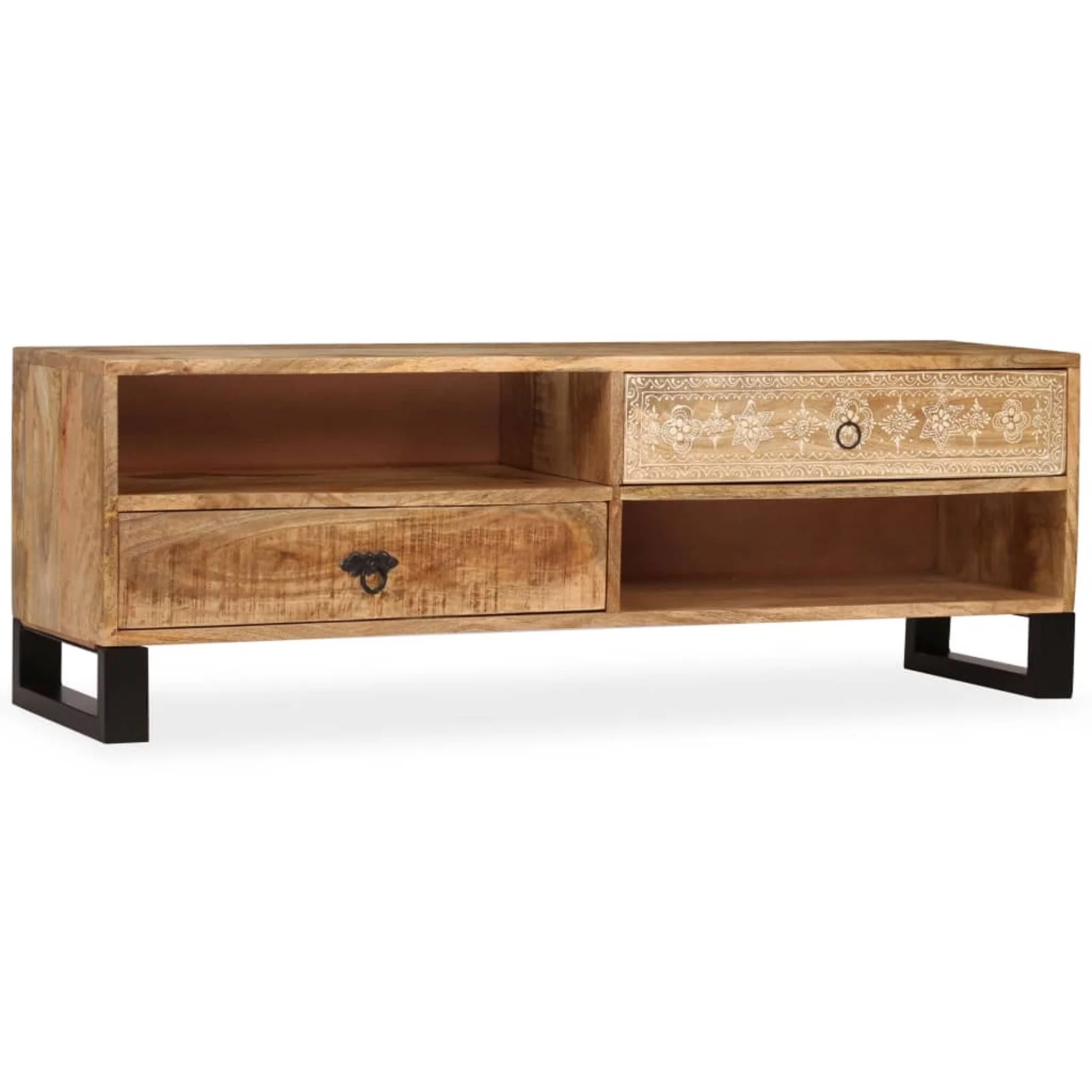 Irfora TV Stand Solid Wood Mango 47.2