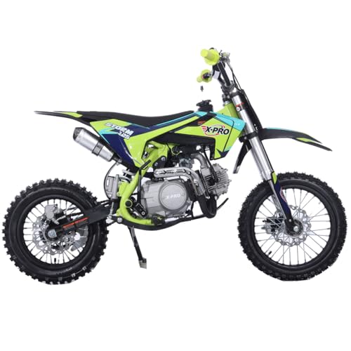 X-PRO 125cc Kids Dirt Bike Pit Bike Youth Dirt Pit Bike with 4-Speed Semi-Automatic Transmission, Big 14