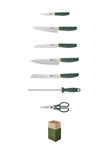 ZWILLING Now S 8-pc Knife Block Set - Grenada Orange