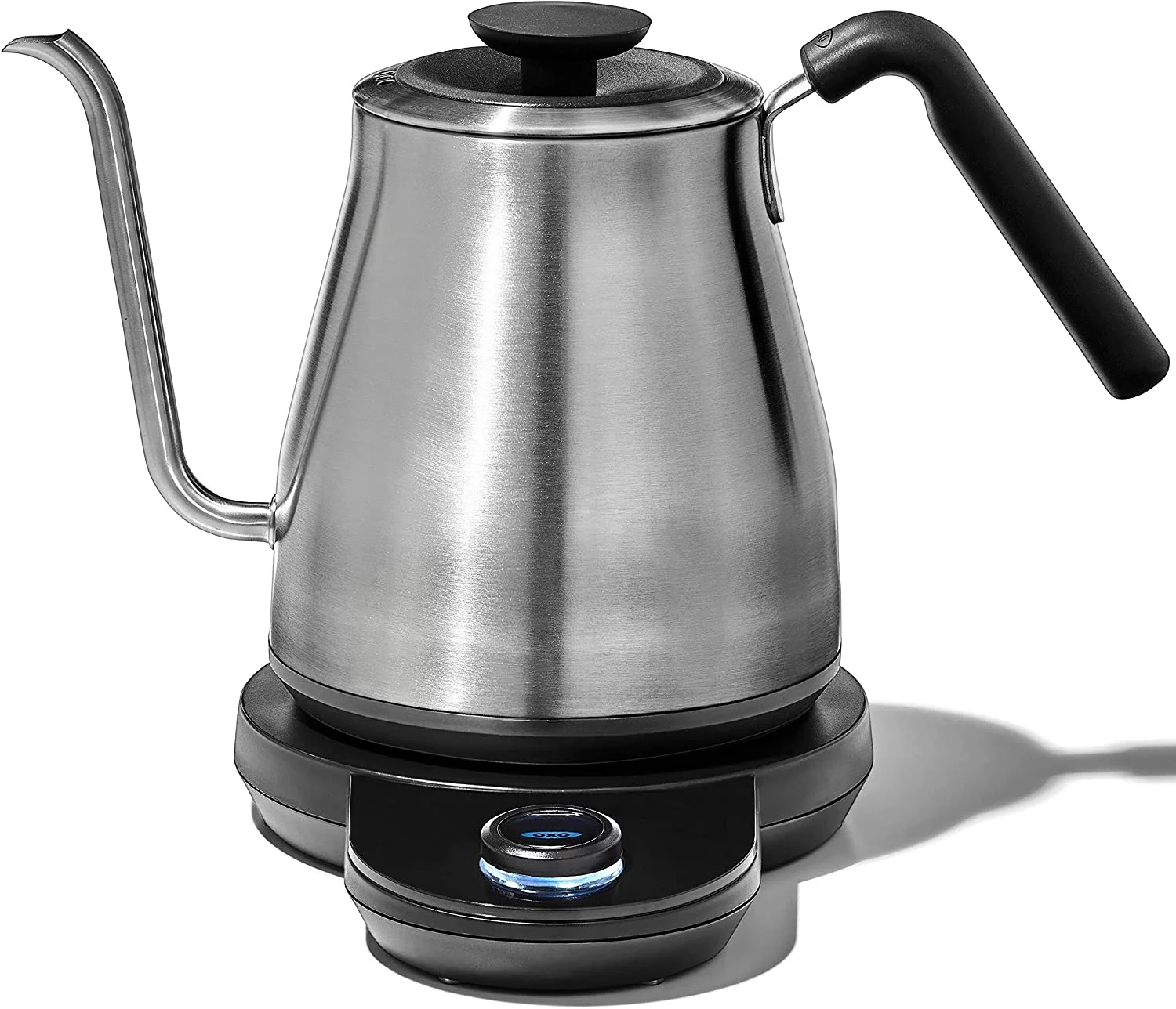 OXO Brew Gooseneck Electric Kettle \u2013 Hot Water Kettle  Pour Over Coffee & Tea Kettle  Adjustable Temperature  Built-In Brew Timer  Stainless Steel  1L\u200B