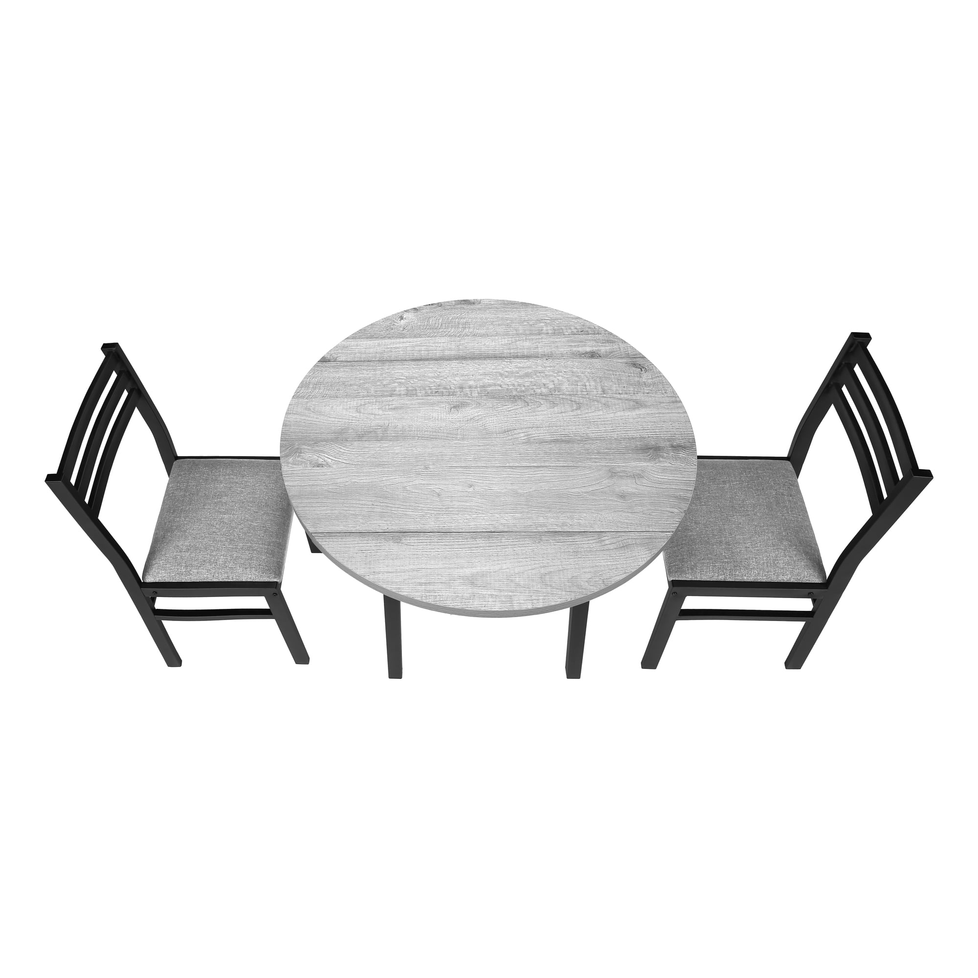 Gray Dining Table Set - 3pcs Set - Small - 35