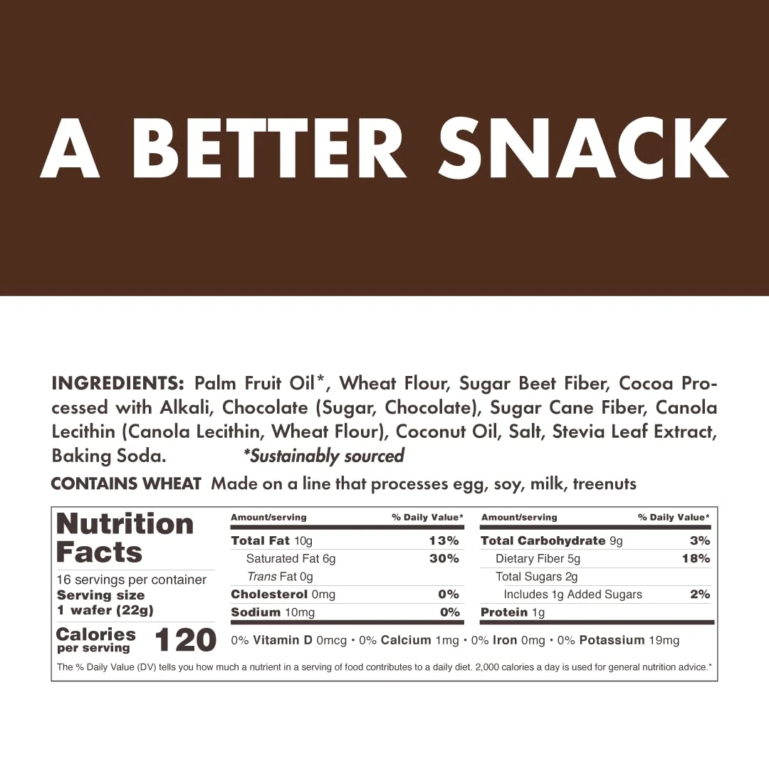 Wafer Snacks by Rip Van - Dark Chocolate (16-Pack)