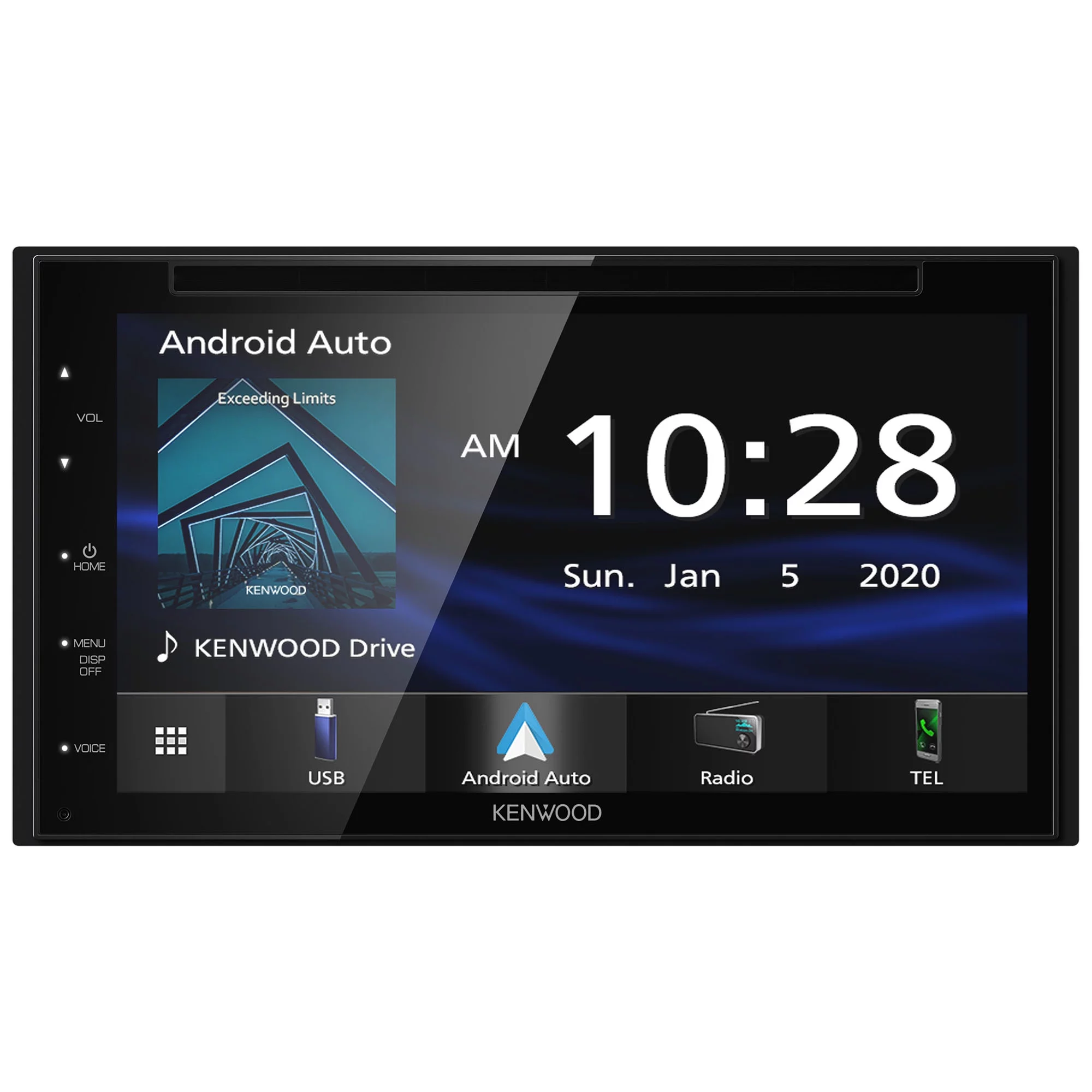 Kenwood DDX5707S MultiMedia Receiver Compatible With Apple CarPlay & Android Auto with SXV300V1 SiriusXM Tuner