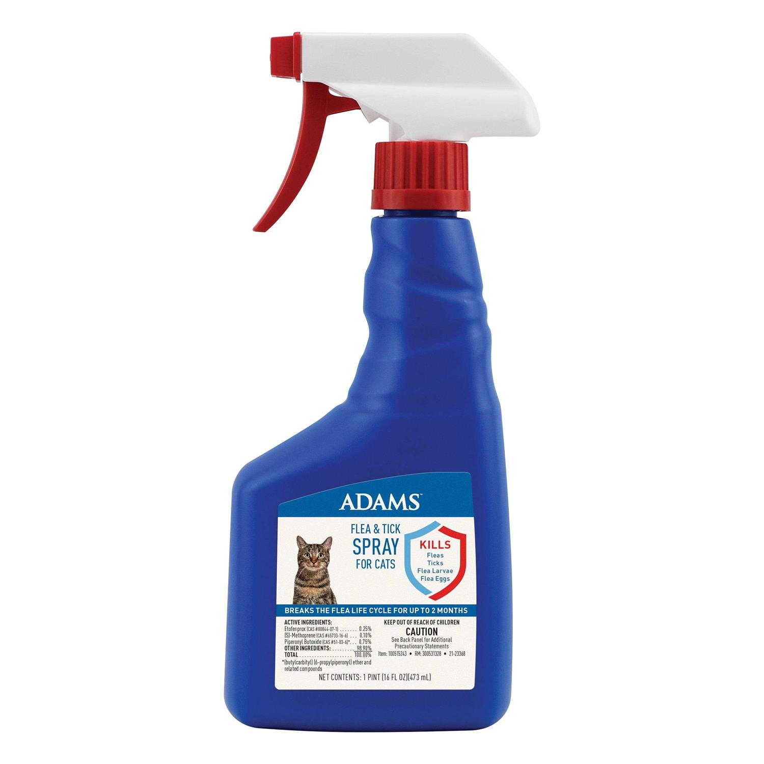 Adams Flea and Tick Spray for Cats - Pet Supplies online store