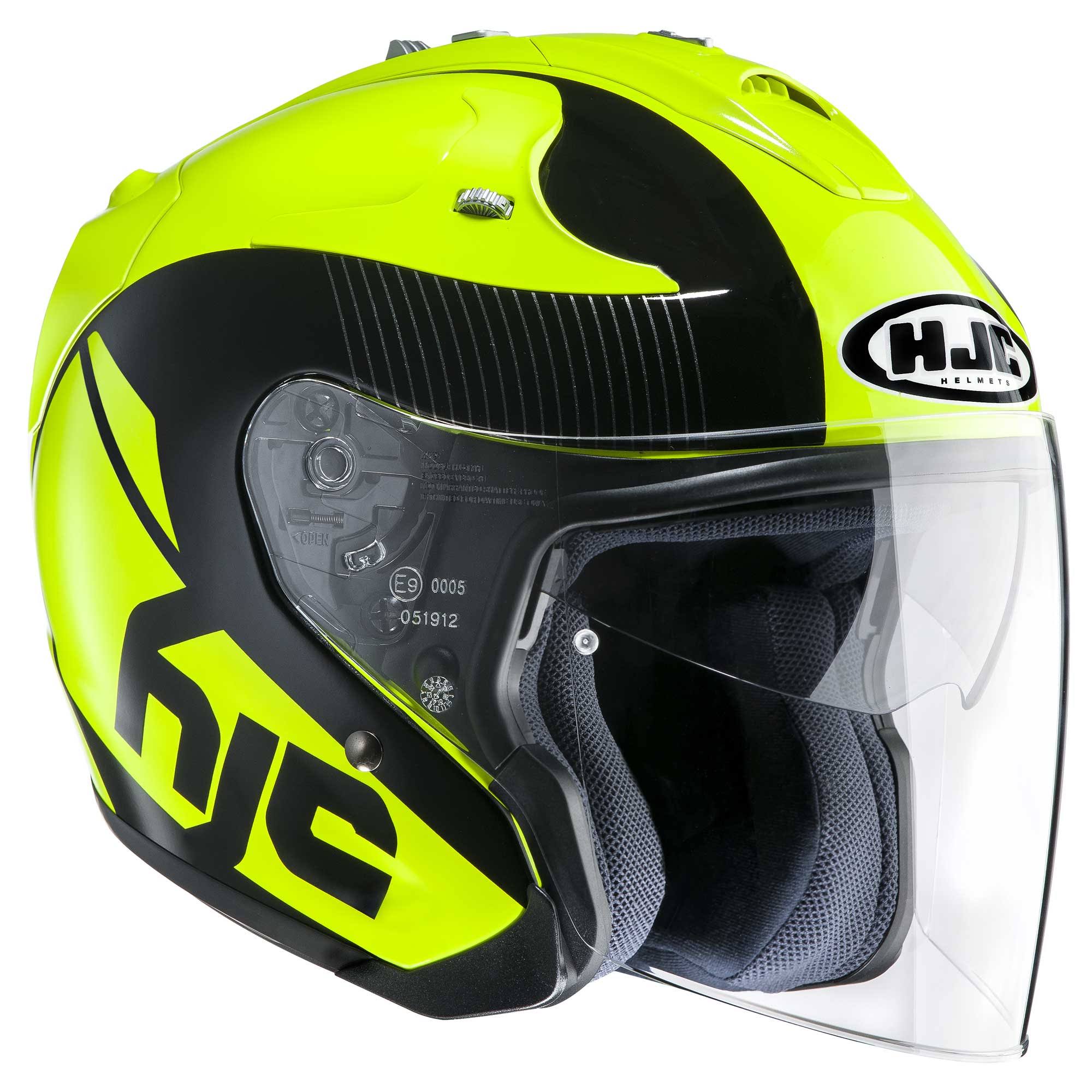 HJC FG-Jet Acadia Helmet-Yellow-Black-L