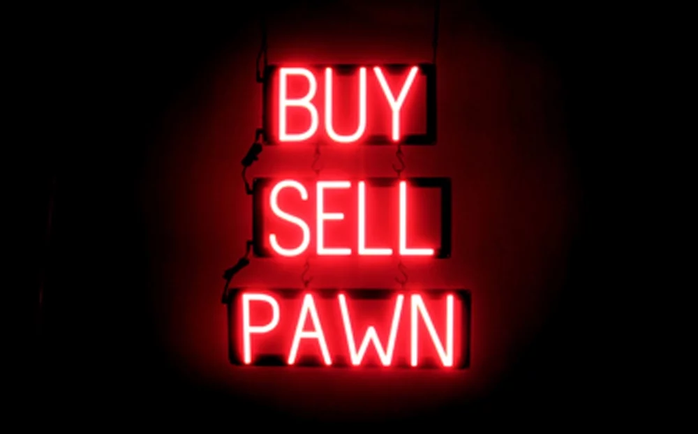 SpellBrite BUY SELL PAWN LED Sign for Business. 19.2
