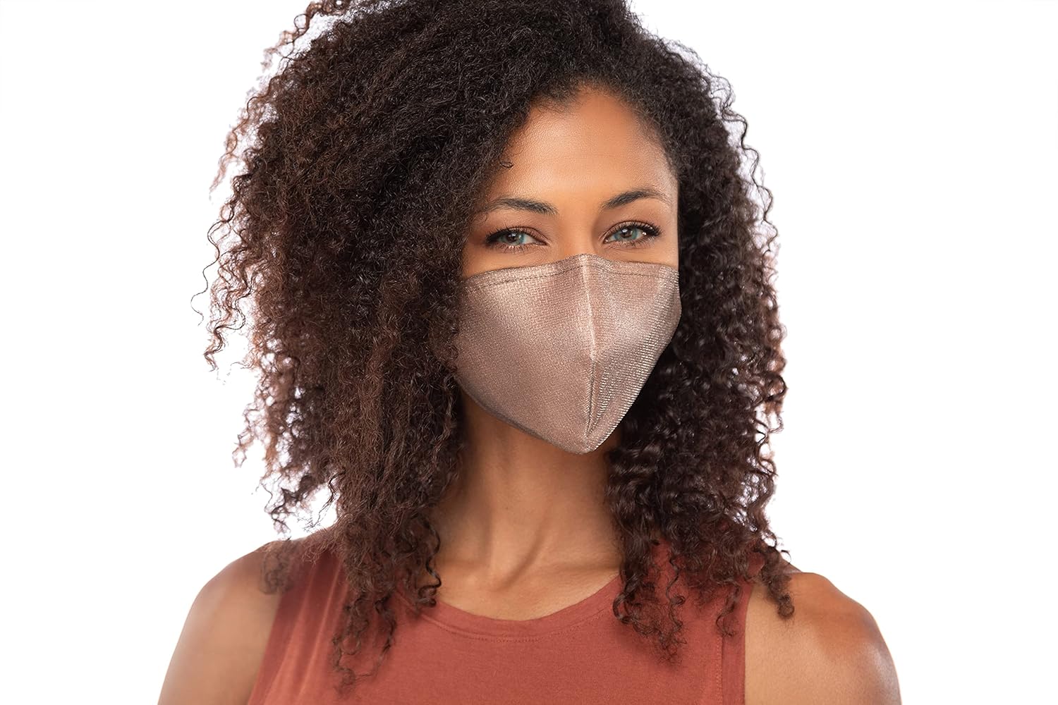 TRU47 Copper and Silver Cup Face Mask - Triple Protection Face Mask with Copper Fabric and Two Layers of 99.99% Ionically Plated Silver / Full-Coverage Face Mask for Added Protection