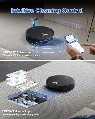 ECOVACS DEEBOT T50 MAX PRO Omni Robot Vacuum and Mop, 18,500Pa Suction, 18mm Auto-Lift, ZeroTangle &TruEdge 2.0, AIVI 3.0 Obstacle Avoidance, Auto Hot Water Mop Wash/Dry/Refill, Self-Emptying
