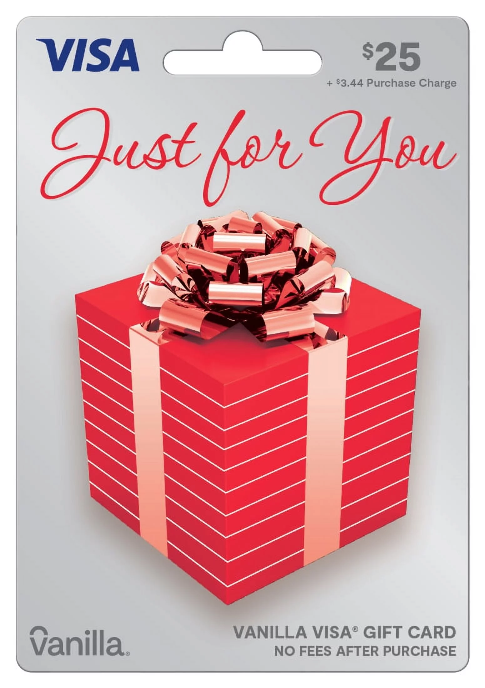$25 Vanilla Visa Shiny Bow Gift Card