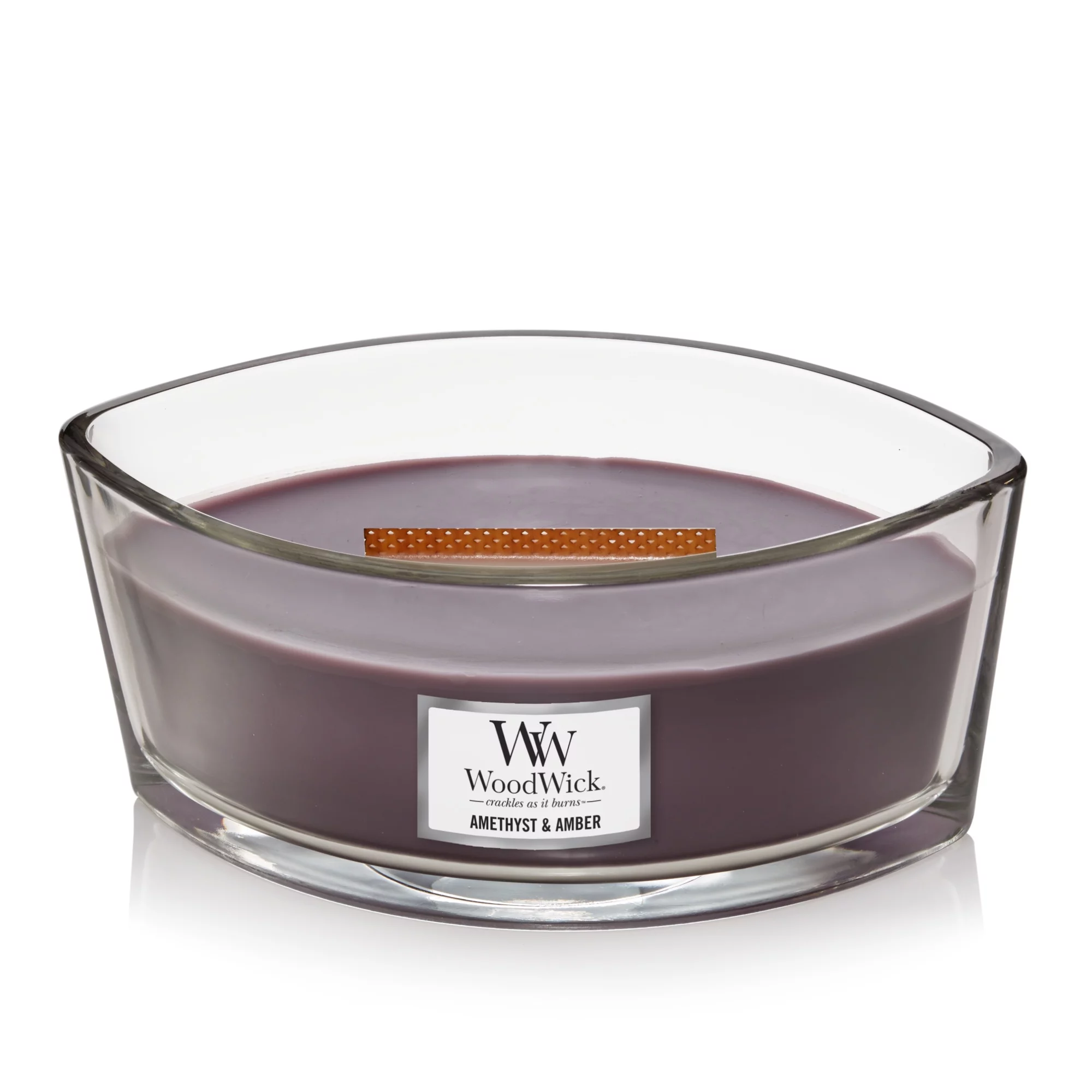 WoodWick Amethyst & Amber - Ellipse Candle