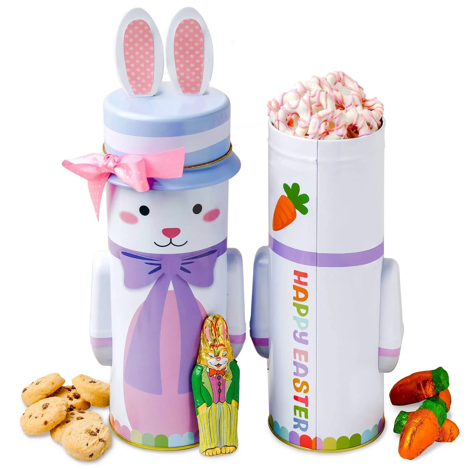 Easter Gift Basket | Snack and Treat Filled Easter Candy Bunny | Perfect for Kids, Families | Bonnie and Pop