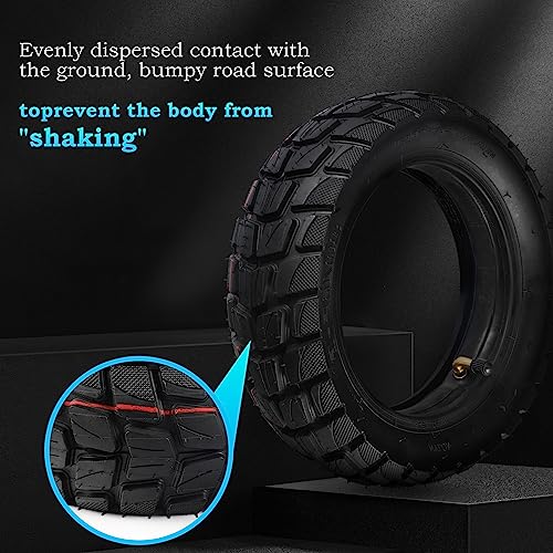 80/65-6 scooter tire off Road，10in Tires Inner Tubes Replacement Thickened Pneumatic Tyres 255x80 10x3.0 Compatible with Electric Scooter Nanrobot D4/D6+ 2.0