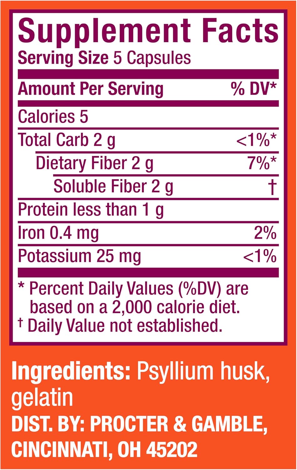 Metamucil 3-in-1 Fiber Capsules, Daily Psyllium Husk Fiber Supplement, Fiber Capsules for Digestive Health, Plant-Based Psyllium Husk Fiber Capsules, #1 Doctor Recommended Fiber Brand, 300ct Capsules