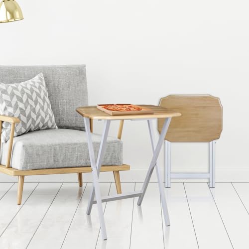 Casual Home 5 Piece Tray Table Set, Espresso